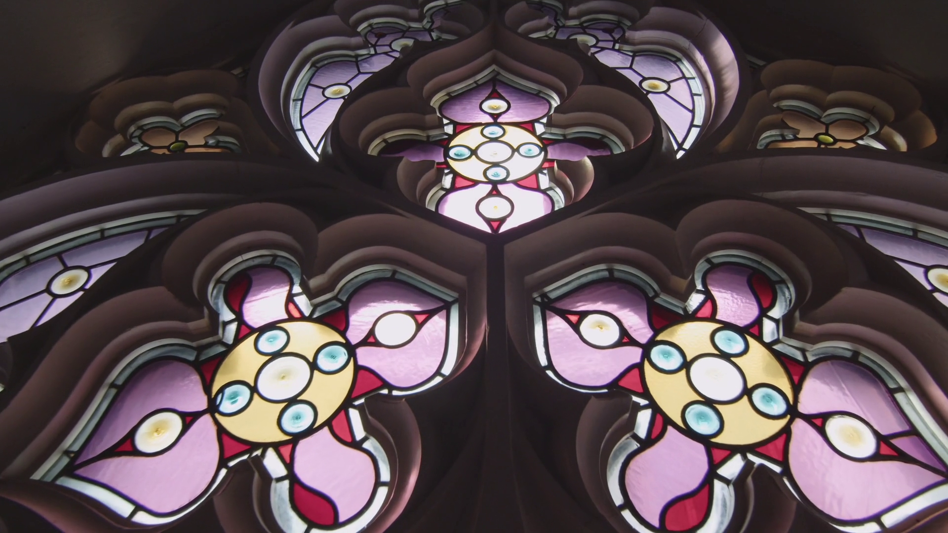 Stained glass at St. James United Church.